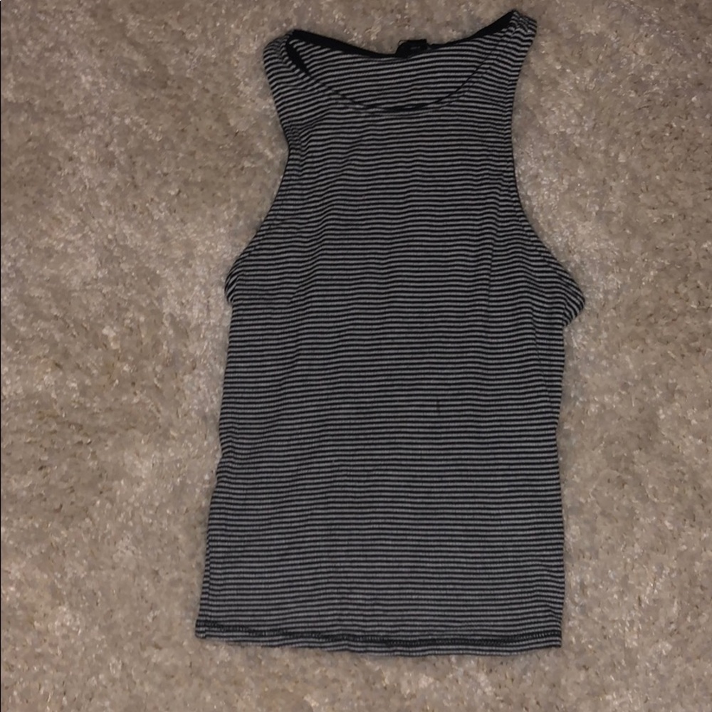 cute striped cropped tank
